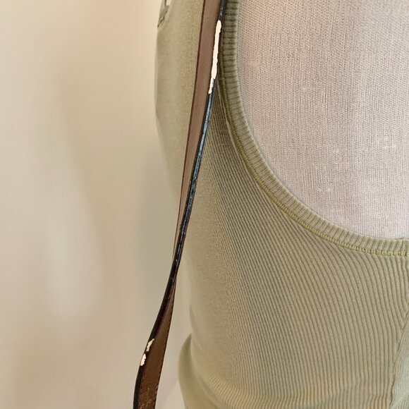 VTG Leather Hungun Egyptian Hieroglyphic Brown Hand Bag Purse Goddess Carving - Picture 8 of 15